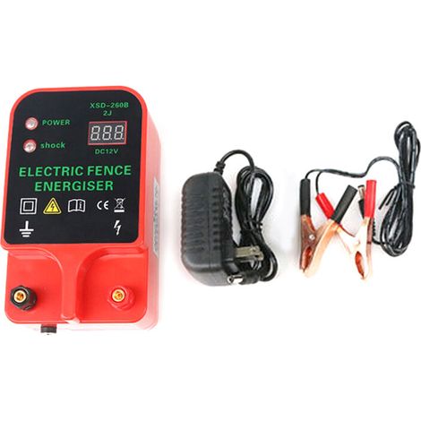 Cerca Eléctrica para Ganado, Impermeable, Energizador de Cerca para Animales, de Alta Potencia, 2 Modos de Potencia para Granjas Avícolas (Tipo Común) (1/5)
