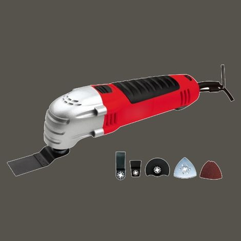TrAdE Shop Traesio - Attrezzo Elettrico Multifunzione 37 Accessori Multiutensile Raschietto Rotatorio -