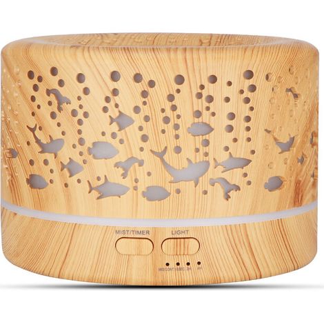 MINE Humidificateur d'air USB Mini diffuseur d'huile essentielle de grain de bois domestique (1/4)