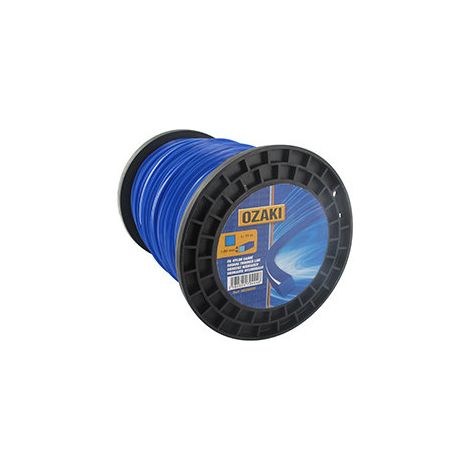 Fil nylon carré 4mm – Coupe nette pour végétation dense – Longueur 120 mètres – Compatible débroussailleuses Stihl, Echo, Husqvarna – Ozaki