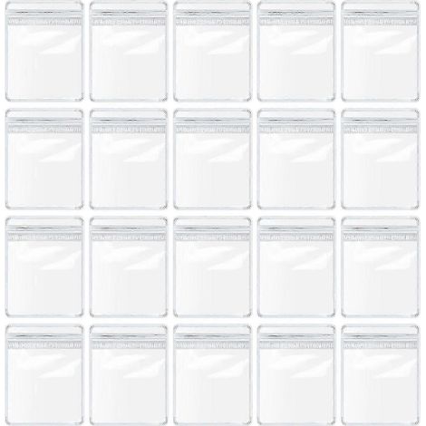 Lot de 20/40 pochettes transparentes pour bijoux, résistantes à la poussière, à l'humidité et à l'oxydation, imperméables.-A (1/5)