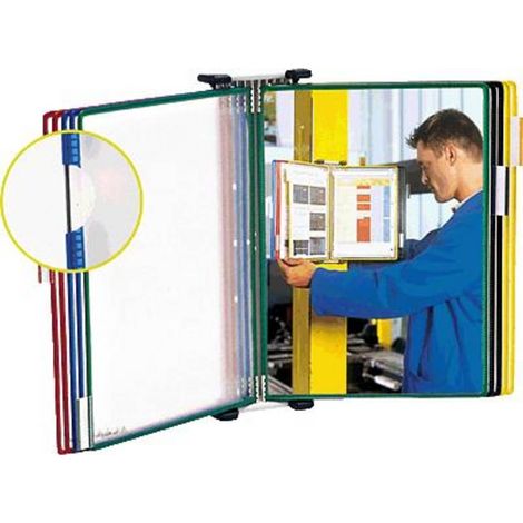 Set di supporti da parete con 1x10 pannelli espositivi colorati assortiti, 2 pezzi/cartone (1/2)