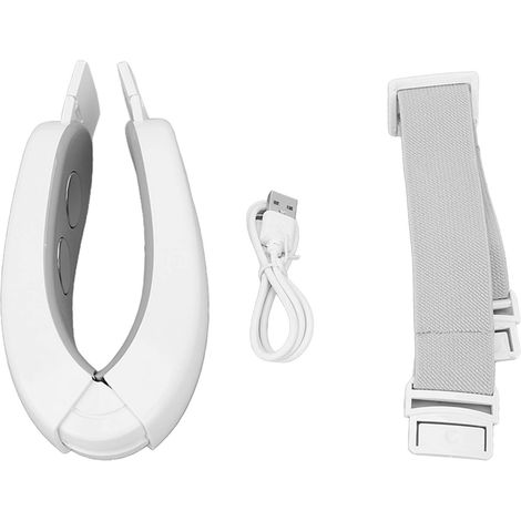 Appareil de Lifting Facial Électrique Intelligent à Micro-courants pour Réduction du Double Menton et Fermeté de la Peau - Blanc (1/5)