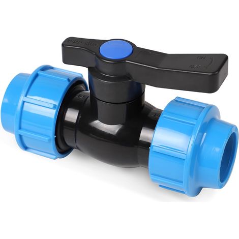 Robinet à Bille pour Tube PE 32 mm Robinet D'arrêt pour Tube PE Raccord PP (1/5)