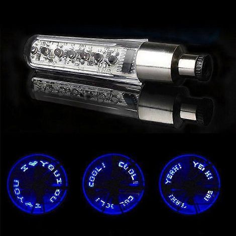 Lumière LED pour roue de vélo, éclairage de rayons pour vélo de montagne, feu de signalisation pour valve, accessoires de vélo (1/4)