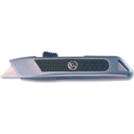 Coltello con lama trapezioidale autoretrattile - mm.150x20x40h.