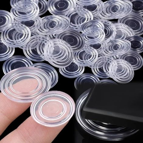 Patins antidérapants transparents pour protège-tables en verre, tapis (1/5)