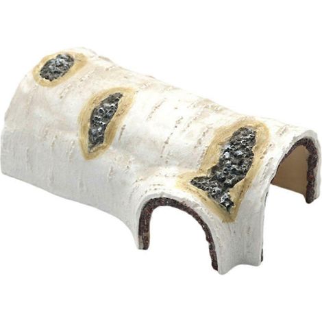 Abri pour reptiles, maison en résine, grotte en bouleau, cachettes pour poissons, aquariums, décorations