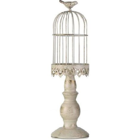 Kerzenhalter in Vogelkäfigform, Vintage-Dekoration für Dinner und besondere Anlässe, charmantes Accessoire für Zuhause und Restaurant - Crezuo