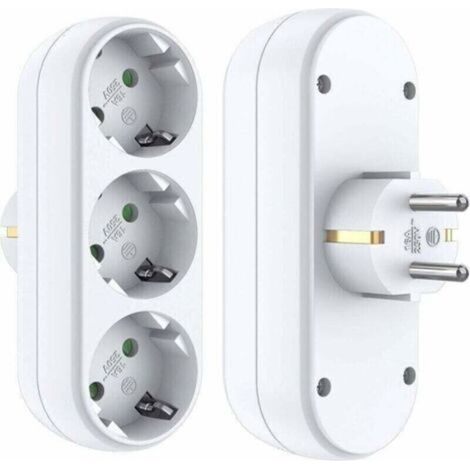 Plug Adapter Multi Socket Without Cable Wall Socket White White Charging Adapter USB Charger for Camera (1/4)