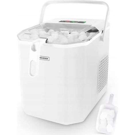 Macchina per cubetti di ghiaccio Kitchencook CUBEO WHITE, 12 kg/24 ore, disponibile in 2 formati.