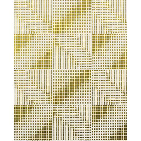 Retro wallpaper wall EDEM 85071BR31 wallpaper slightly textured with abstract pattern and metallic highlights white gold bronze 5.33 m2 (57 ft2) (1/5)