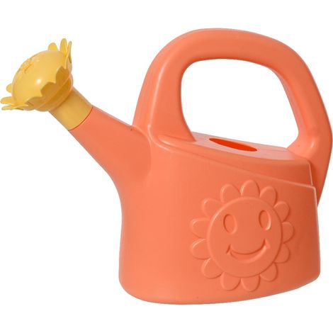 Kaemingk Kinder-Gießkanne - lachsfarbend mit Sonnenmotiv