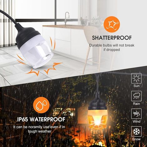 Guirlande Lumineuse Extérieure Guirlande Lumineuse decorative LED Intérieur Extérieur 11,6M 2 Télécommandes Colorées RGB Guirlandes Lumineuses multicolore 16 Modes IP65 étanche Balcon Jardin (1/4)