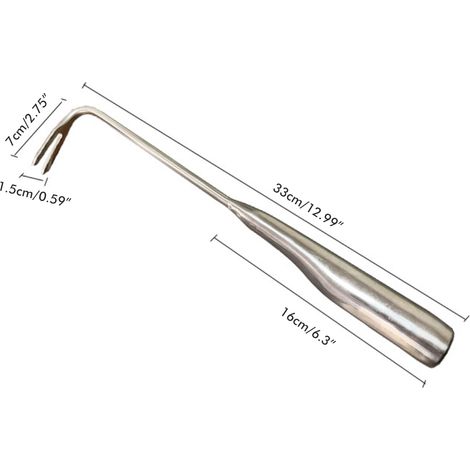 1 arrache-mauvaises herbes de jardin en acier inoxydable, outil de désherbage, bêche à gazon et arrache-semis, arrache-mauvaises herbes en forme d'arc entièrement en acier inoxydable (1/5)