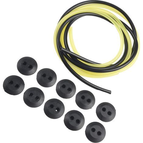 Packung mit 10 Doppelloch-Gummidichtungen für Kraftstofftank mit Schlauch für Rasenmäher und Freischneider - (1/5)