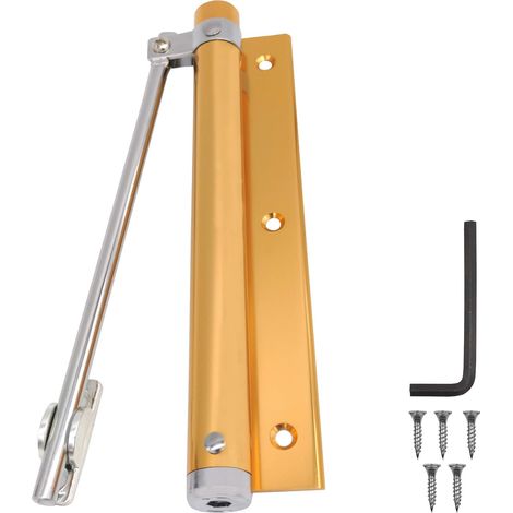 Ferme porte automatique à ressort en alliage d aluminium pour portes légères réglable pour intérieur et usage domestique (1/5)