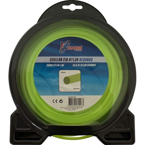 Kawapower Hilo de nylon redondo 4 mm 29 m (1/2)