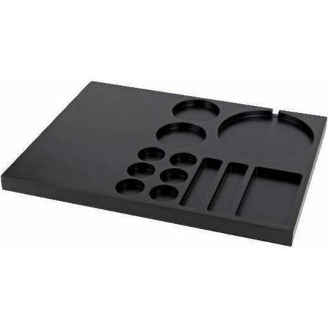 Vassoio di cortesia Hotel plastica nero WTRAYCF Stark