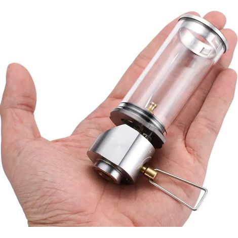 BRS-55 Lanterne de camping Mini réchaud à gaz coupe-vent Lanterne à gaz de camping extérieur Réchaud à pétrole Équipement Réchauds de cuisine portables (1/4)