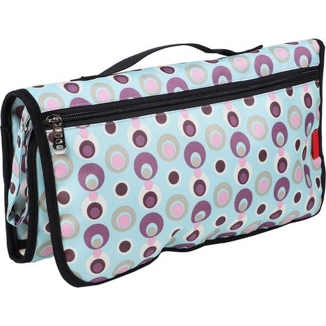 Sac de rangement réutilisable, imperméable et lavable pour matelas à langer en tissu (bleu) (1/5)