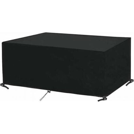 Housse rectangulaire pour table de jardin, compatible avec le mobilier de jardin, imperméable et anti-poussière, dimensions : 18 x 120 x 70 cm (1/4)