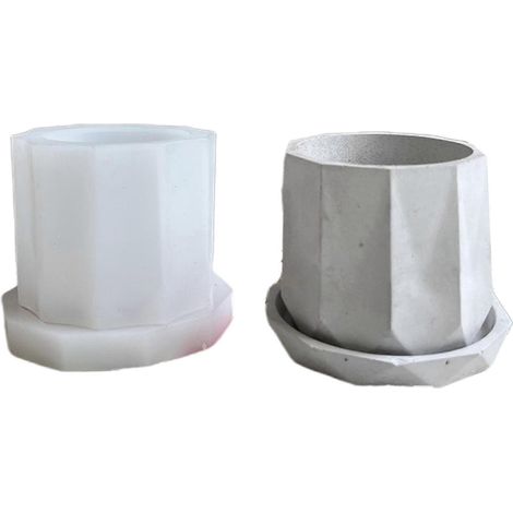 Silikonformen für Harz, geometrische Miniformen in sechseckiger Rautenform, Formen für Beton und Zement