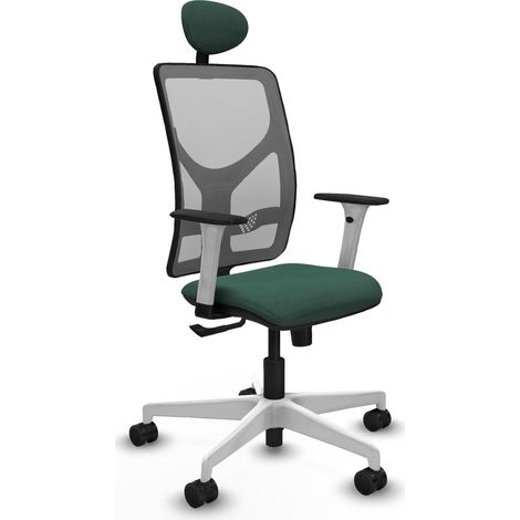 Chaise de bureau piqueras y crespo Motilla blanc support lombaire (1/2)