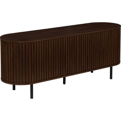 Meuble TV 2 Portes "Alcôve" 140cm Marron (1/5)
