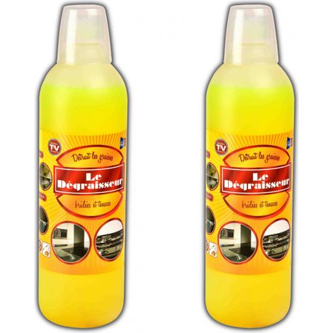 Venteo - Nettoie et dégraisse - LE DÉGRAISSEUR - Lot de 2 – Jaune - Adulte - Pour cuisine/salle de bain/planchers/jantes