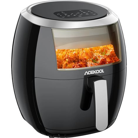 Friteuse à air, 1800 Watts, capacité de 8L, tension de 220-240V, dimensions 39x31x30 cm, options de cuisson polyvalentes (1/5)