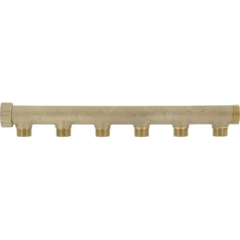 Collecteur mâle-femelle 3/4'' (20/27), 6 départs mâle 1/2'' (15/21), pour sanitaire