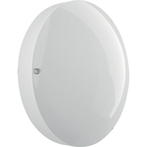 Hublot éclairage 73000 – Diffuseur polycarbonate opale – 42 W – Blanc RAL 9003 – IP54 – Antivandale – Montage facile avec 4 points de fixation (1/5)