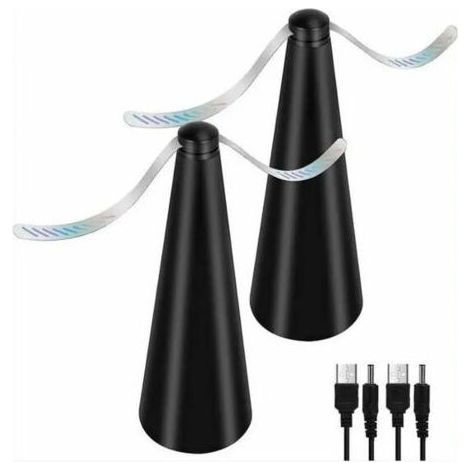 Ventilateur anti-mouches Lot de 2 dispositifs pulsés naturels pour éloigner les insectes des aliments, idéal pour le camping et le jardin (1/4)