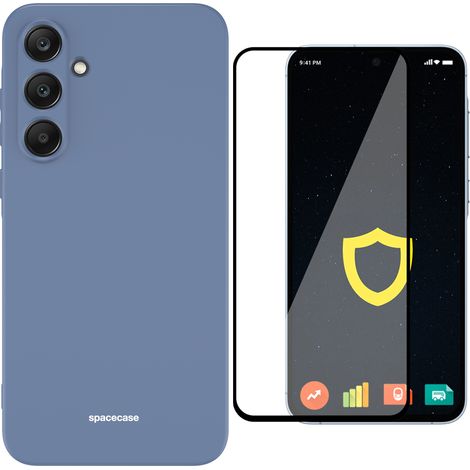 Silikonhülle mit matter Rückseite für Galaxy A35 5G + Glas (1/5)