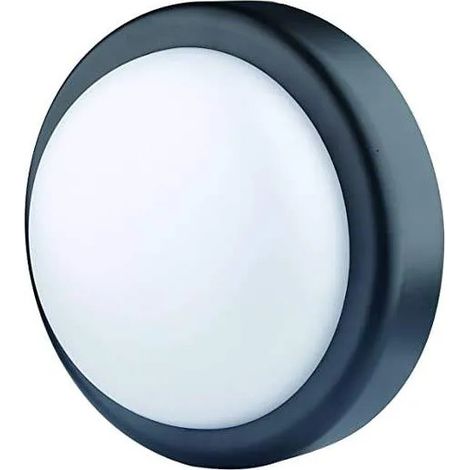 Finestra LED rotonda 14W , 4000K, 1000 LM , dimensioni 200X200X100, colore nero