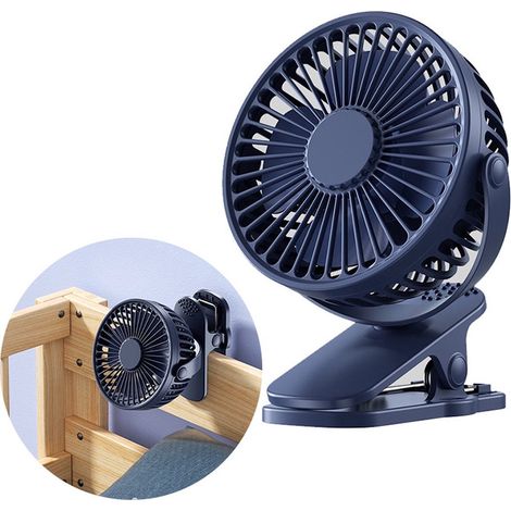 Clipventilator – Wiederaufladbar – mit Clip – Schwarz (1/4)
