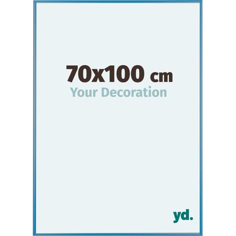 yd. - Cadre photo 70x100 - Bleu Acier - Aluminium - Kent