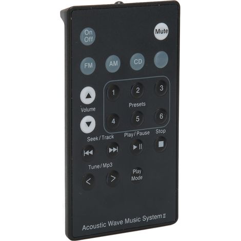 Ersatzfernbedienung für SoundTouch Wave Music I II III IV Radiosystem für CD AWRCC1 AWRCC2 AWRCC3 Schwarz