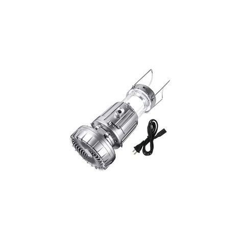 Lampe de camping LED solaire puissante avec batterie externe, étanche, fonction ventilateur, classe A+++ – (1/5)