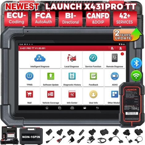 Valise Diagnostic Auto Diagnostic de Tous Les systèmes avec Connecteur, Bi-directionnel, Réinitialisation, Codage ECU, CANFD (1/5)