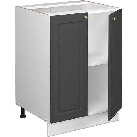 Mobiletto base cucina Fame-Line, Antracite-oro, 60 cm , PL Rovere, Vicco