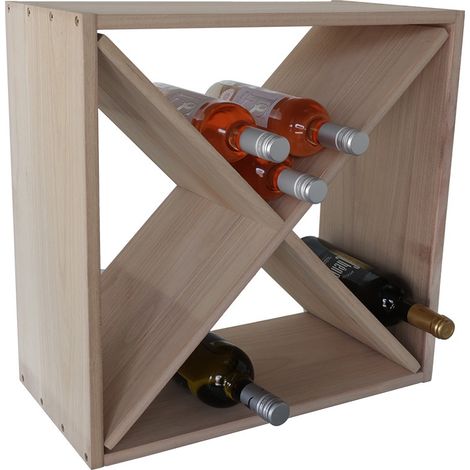 Botellero con cruz - 50 x 50 x 26 cm - Madera (1/5)