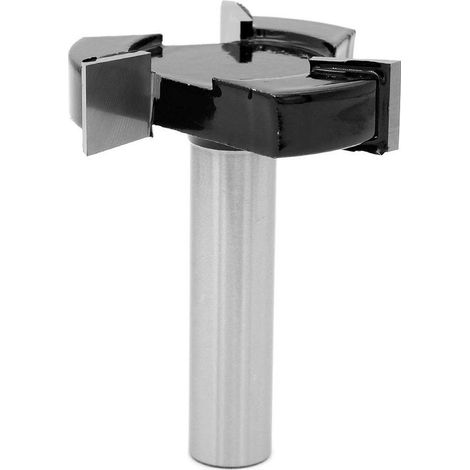 Fraise à raboter avec tige de 1/2", Bit de routeur de surfaçage CNC Spoilboard, Mèche de toupie pour aplatir la dalle Bit de rabotage Outil de travail du bois (1/5)