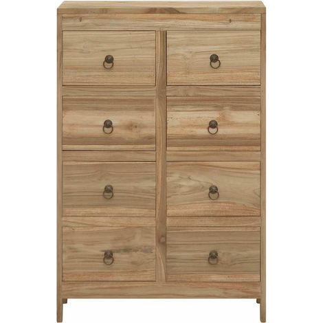 Maison Exclusive - Cassettiera 55x30x90 cm in Legno Massello di Teak (1/5)