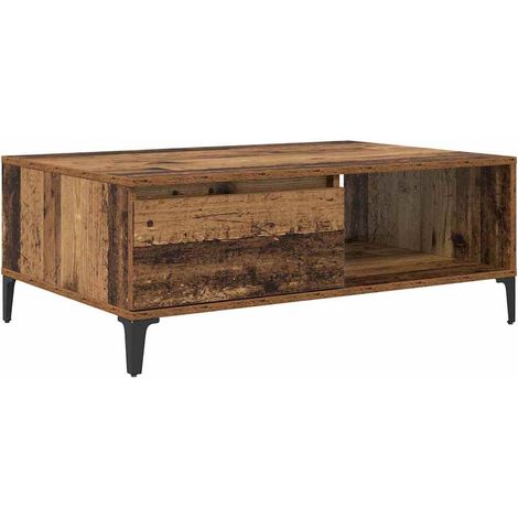 Maison Exclusive - Mesa de Café Madera vieja 90 x 60 x 35 cm Made