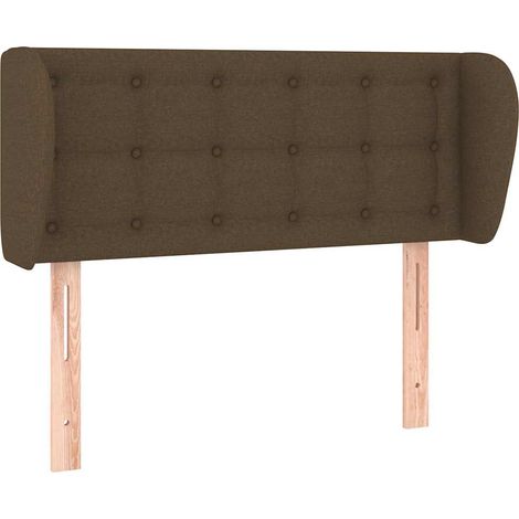 Maison Exclusive - Cabecero de tela marrón oscuro 83x23x78/88 cm (1/5)