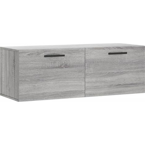 Armoire murale Salon,Meuble bas de Rangement,Meuble TV sonoma gris 100x36,5x35 cm bois d'ingénierie -79890 (1/5)