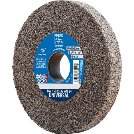 PFERD TOOLS Schleifbockscheibe Ø 150x20mm Bohrung-Ø 32 mm A24 für universelle Schleifaufgaben (1/5)