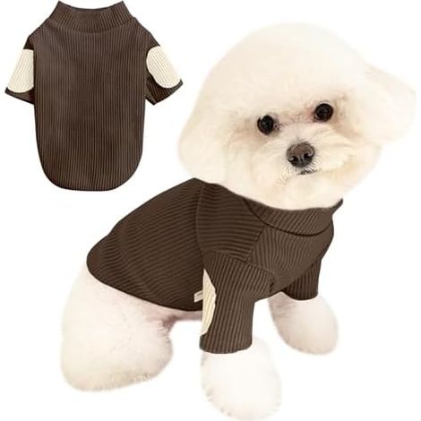 CSPARKV 20x28x20cm Dog Hoodie Small Dog Hoodie Dog T-Shirt Clothes Cat Bodysuit for Small Dogs Cats Kittens Dog Coats t Shirt Dog Jumpers (1/5)
